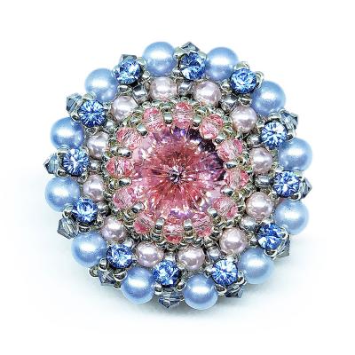 Brooch Ducharme Cinderella Dream Blue Sky Rose