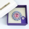 Brooch Ducharme Cinderella Dream Blue Sky Rose